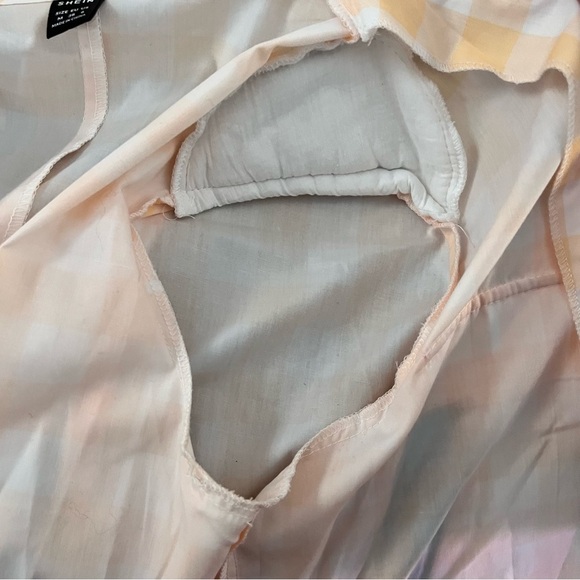 SHEIN Women's | Yellow & White Gigham Single-Breasted Blazer, sz m NWoT - Picture 10 of 16